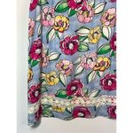 Crown & Ivy Sleeveless V-Neck Eyelet Lace Floral Shift Sundress Blue Red Medium Photo 4