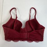 Victoria's Secret  32D Bra Body By Lined Demi Underwire Red Lace Sexy Holiday Photo 3