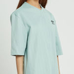 Adidas Womens Shirt Size Small Brooklyn Heights Baseball Tee Mint Green NEW Photo 0