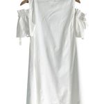 J.Jill NWT Women’s Cold Shoulder Ruffle Knee Length Dress White Small Petite Photo 2