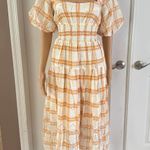 Anthropologie By  Puff-Sleeve Eyelet Midi Dress Photo 4