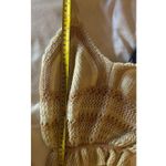 Madden NYC Crochet Knit Tank Top Size Medium Granny Square Retro 70s Boho Beiges Photo 5