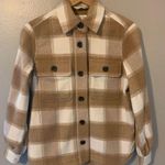 Free assembly Tan and cream color Shacket XS Photo 1