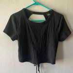 Wild Fable  Black Ribbed T Shirt Size Large Photo 0