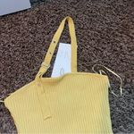 ZARA  Yellow One-Shoulder Bodysuit Photo 3