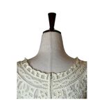 Sea New York Dress Women Size 4 Ivory Short Sleeve Battenburgh‎ Lace Shift Mini Photo 4