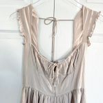 Sky To Moon Beige Corseted Bustier Milkmaid Mini Dress Size M Photo 1
