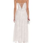 Lucy in the Sky Textured floral maxi dress in white Photo 1