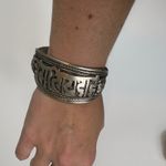Vintage Tibetan Style Silver Tone Cuff Bracelet‎ Om Mani Padme Hum Mantra Photo 7