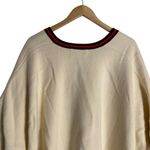 Tuckernuck Camden Ivory Striped V-Neck Soft Knit Poncho Cape Sweater One Size Photo 11