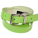 Michael Kors  Size Small Neon Green Genuine Leather Skinny Belt Photo 0