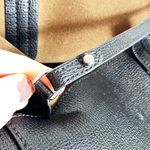 Fendi Textured Leather Logo Shopping Tote & Detachable Pouch Photo 11