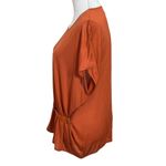 Maison Margiela Blouse Short Sleeves Top Orange Womens Size IT 46 US 10 Flawed Photo 4