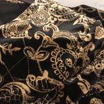 Briggs New York  Petite textured floral velour woman’s top‎ size PM Photo 1