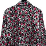 Kate Spade  Floral Pajama Button up Top Comfy Cute Chic Women's Size L Photo 5