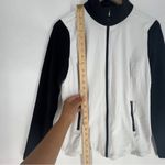 REDVANLY Women’s Medium White/Black Contrast Sleeve Full Photo 9