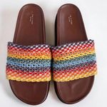 Rag and Bone  Bailey Multi Colored Woven Slides Like New Size 10 runs small Photo 0