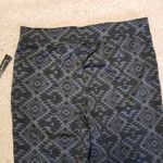 French Laundry  L Black Gray Aztec Leggings Photo 4