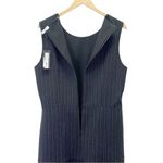 NWT Le Gali Chelsea Dress Charcoal Gray & White Pinstripe Sheath Size Large NEW Photo 7