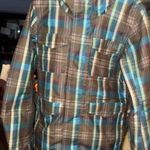 Burton  the White Collection Plaid Snowboard Jacket size large Photo 0