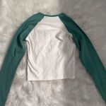 Hollister NWT.  Long Sleeve Logo Graphic Flocking Baby Tee Photo 3