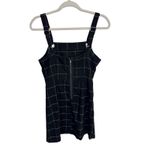 Bebop  Black Grid Plaid‎ Mini Dress Schoolcore Grommet Straps Zipper Back Women S Photo 2