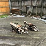 Steven New York Baga Heeled Sandal Sz‎ 7 Cheetah Print Black Photo 3