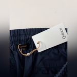 Quince Drawstring Lyocell Wide Leg Pants blue elastic waist S Photo 2