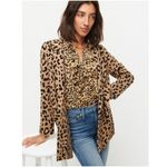 J.Crew Sophie open-front sweater-blazer in leopard Photo 2