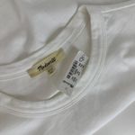 Madewell Cotton Perfect Crewneck Tee Shirt Eyelet White Basics Womens XXS NWT Photo 8