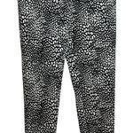 Worthington Black & White Animal Print Stretch Ankle Trousers Photo 0