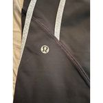 Lululemon Leggings Womens Size 6 Lulu Pants Compression Zip Run For It Crop Black Photo 6