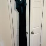 Revelry Athena Dress Emerald Velvet Green Size 4 Photo 3