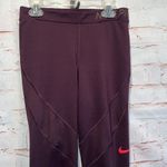 Nike  Pro Pants Womens Small Purple Eggplant Leggings Stirrups Yoga Athletic warm Photo 5