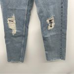 Urban Outfitters BDG Pax High Rise Light Wash Distressed Raw Hem Ankle Jeans 27 Photo 3