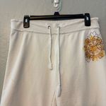 Lucky Brand vintage y2k white embroidered buddha capri sweatpants small Photo 1