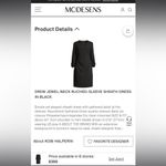 Kobi Halperin Silk Drew Jewel Neck Runch Black Long Sleeve Dress Size 4 Photo 8