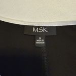 MSK Women's Black/White Cold Shoulder Flowy Floral Knee Length Dress NWT Size S Black Photo 6