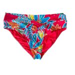 Sunsets Two Piece Red Floral Swimsuit w/Keyhole Removable Pads‎ Size 16 / DD Photo 2