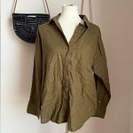 Abercrombie & Fitch  Army Green Utility Oversized Button Up Shirt, Size Medium Photo 0