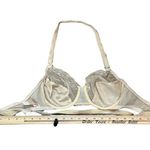 Vintage Cream Lace Backless by Young Smoothie Underwire Convertible Bra size 34C Photo 8
