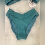 Becca Line in the Bikini Set Scoop Bikini Top & Bottom Size Small Mineral NWT Photo 6