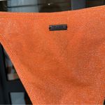 NWT Triangl Bikini bottoms glitter Cheeky tie bows adjustable Apricot Sparkle Orange Photo 3