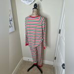 NTM: Pajamaramas Striped Waffle Knit Pajama Set Top & Drawstring Pants Sz M NWT Red Size M Photo 13