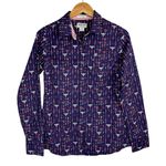 Ariat NWOT R.E.A.L. Southwestern Print Kirby Button Down Top Sz Medium Photo 3