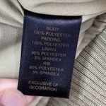 New House Of Harlow 1960 Olive Green Satin Bomber Jacket Ruched Glam Retro Sz S Photo 3