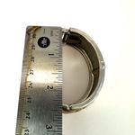 Gold tone rhinestone hinged bangle bracelet Photo 7