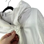 Lululemon  blissed out wrap hooded‎ jacket in white gray cross hood Small 6 Photo 3