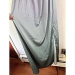 Especia Maternity Odette Ombré Satin Midi Dress Size Large Formal Square Neck Gray Photo 7