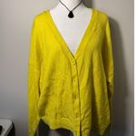 Lane Bryant  18/20 Butter Yellow Button Up V-Neck Cardigan Sweater Photo 0